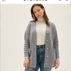 Everlane Oversized Alpaca Cardigan